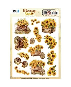 Berrie's Beauties Blooming Sun 3D Push Out Sunflower Wagon (SB11034)