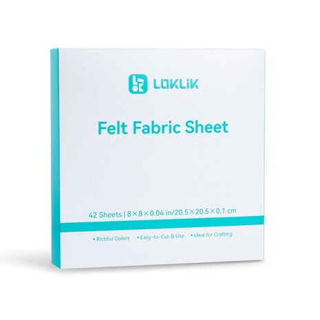 LOKLiK Felt Fabric Sheet Bundle (SG-MZP-0012-US-L-B2B) LOKLiK Felt Fabric Sheet Bundle (SG-MZP-0012-US-L-B2B)