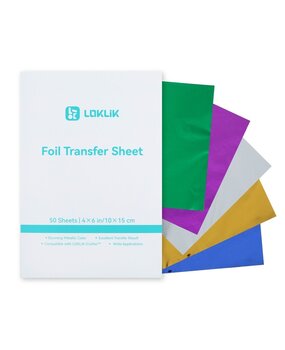 LOKLiK Foil Transfer Sheets 5 Colors Bundle 50pcs (SG-YBZ-0003-US-L-B2B)