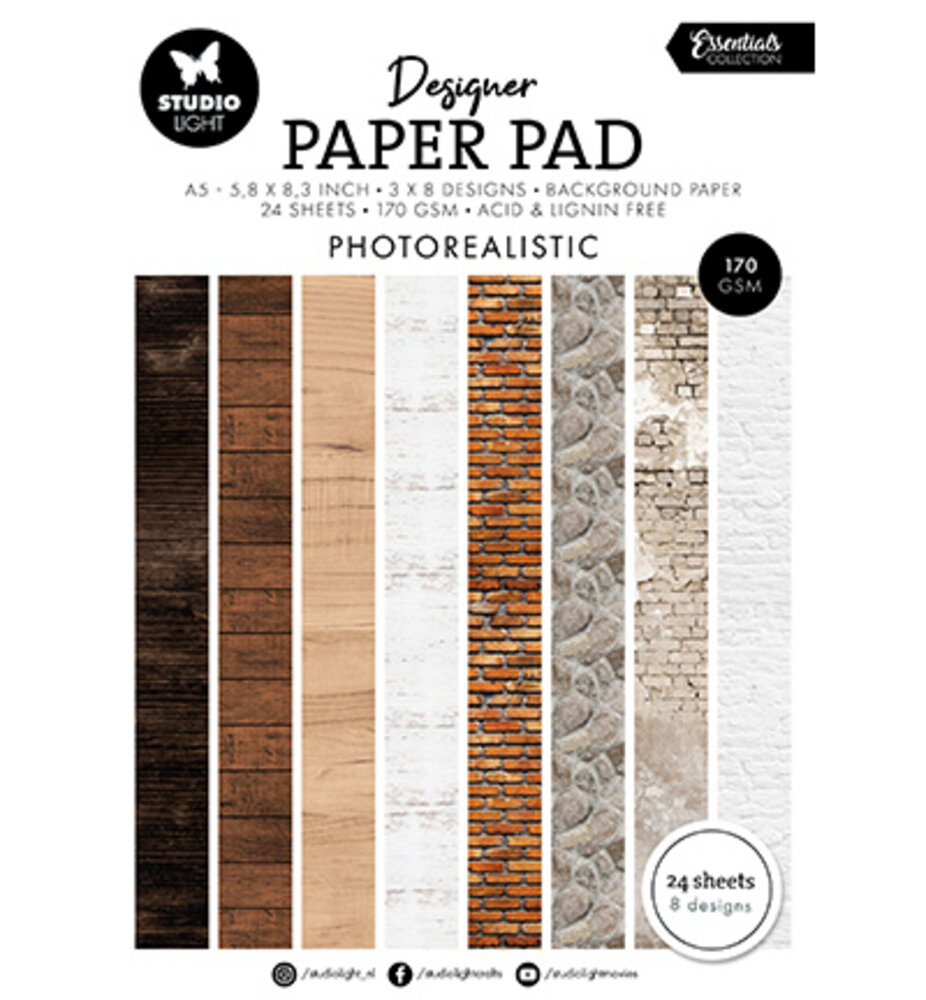 Studio Light Essentials Photorealistic A5 Paper Pad (SL-ES-DPP331)