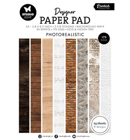 Studio Light Essentials Photorealistic A5 Paper Pad (SL-ES-DPP331)