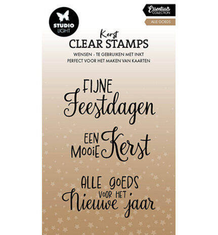 Studio Light Christmas Essentials Clear Stamps Alle Goeds (SL-ES-STAMP851) Studio Light Christmas Essentials Clear Stamps Alle Goeds (SL-ES-STAMP851)
