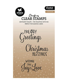 Studio Light Christmas Essentials Clear Stamps Joy & Love (SL-ES-STAMP852) Studio Light Christmas Essentials Clear Stamps Joy & Love (SL-ES-STAMP852)