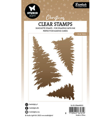 Studio Light Christmas Essentials Clear Stamps Pine Trees (SL-ES-STAMP853) Studio Light Christmas Essentials Clear Stamps Pine Trees (SL-ES-STAMP853)