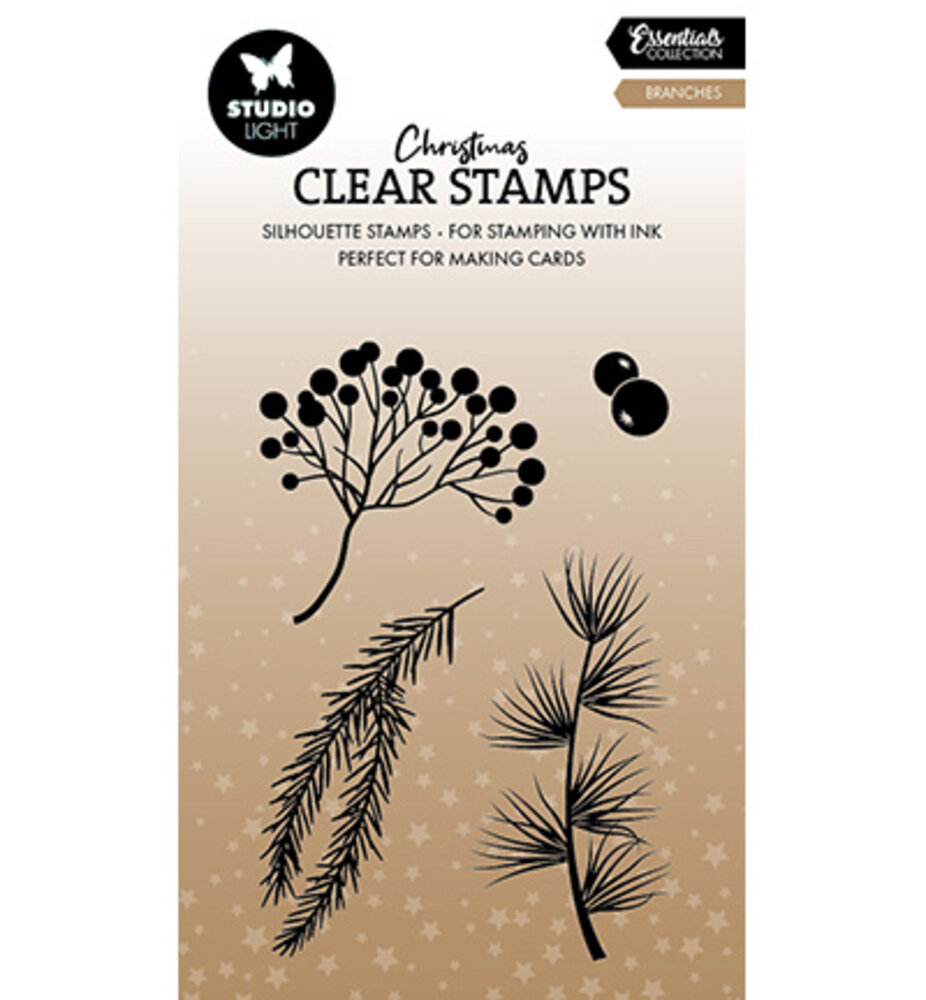 Studio Light Christmas Essentials Clear Stamps Branches (SL-ES-STAMP854)