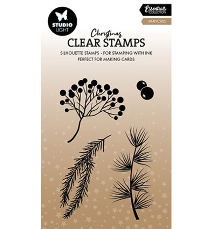 Studio Light Christmas Essentials Clear Stamps Branches (SL-ES-STAMP854)