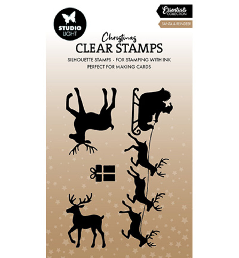 Studio Light Christmas Essentials Clear Stamps Santa & Reindeer (SL-ES-STAMP855) Studio Light Christmas Essentials Clear Stamps Santa & Reindeer (SL-ES-STAMP855)