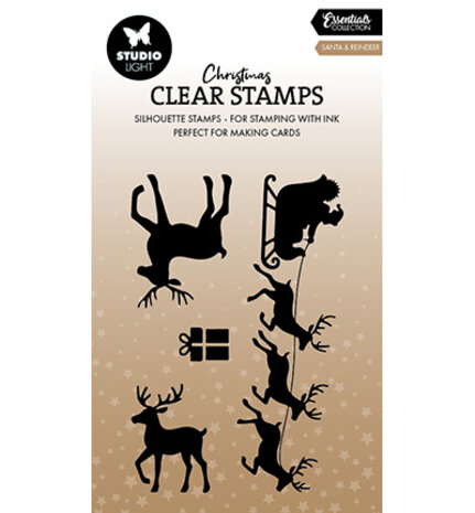 Studio Light Christmas Essentials Clear Stamps Santa & Reindeer (SL-ES-STAMP855) Studio Light Christmas Essentials Clear Stamps Santa & Reindeer (SL-ES-STAMP855)