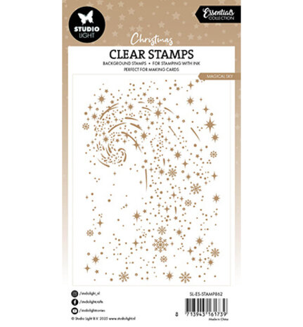 Studio Light Christmas Essentials Clear Stamps Snow Swirl Background (SL-ES-STAMP862)