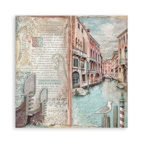 Stamperia Venice City of Art 12x12 Inch Single Face Paper Pack (SBBXLB26) Stamperia Venice City of Art 12x12 Inch Single Face Paper Pack (SBBXLB26)