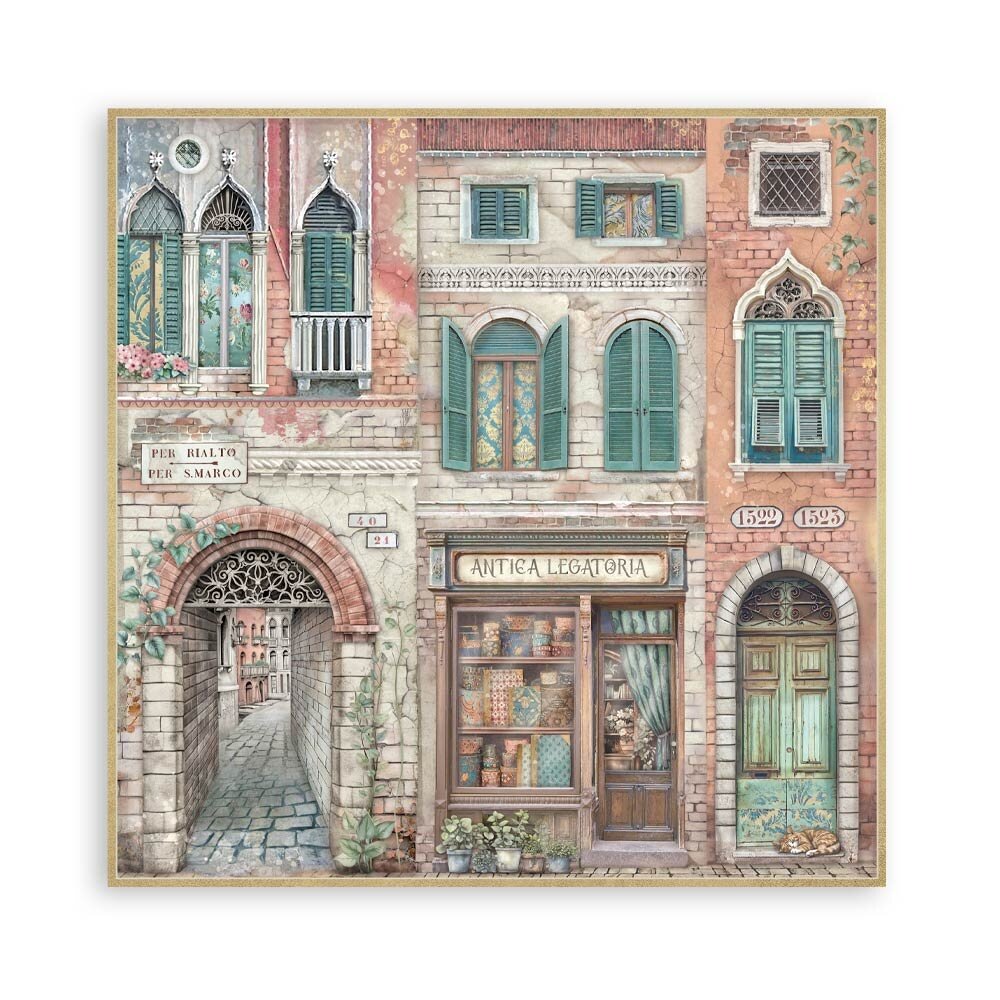 Stamperia Venice City of Art 12x12 Inch Single Face Paper Pack (SBBXLB26) Stamperia Venice City of Art 12x12 Inch Single Face Paper Pack (SBBXLB26)