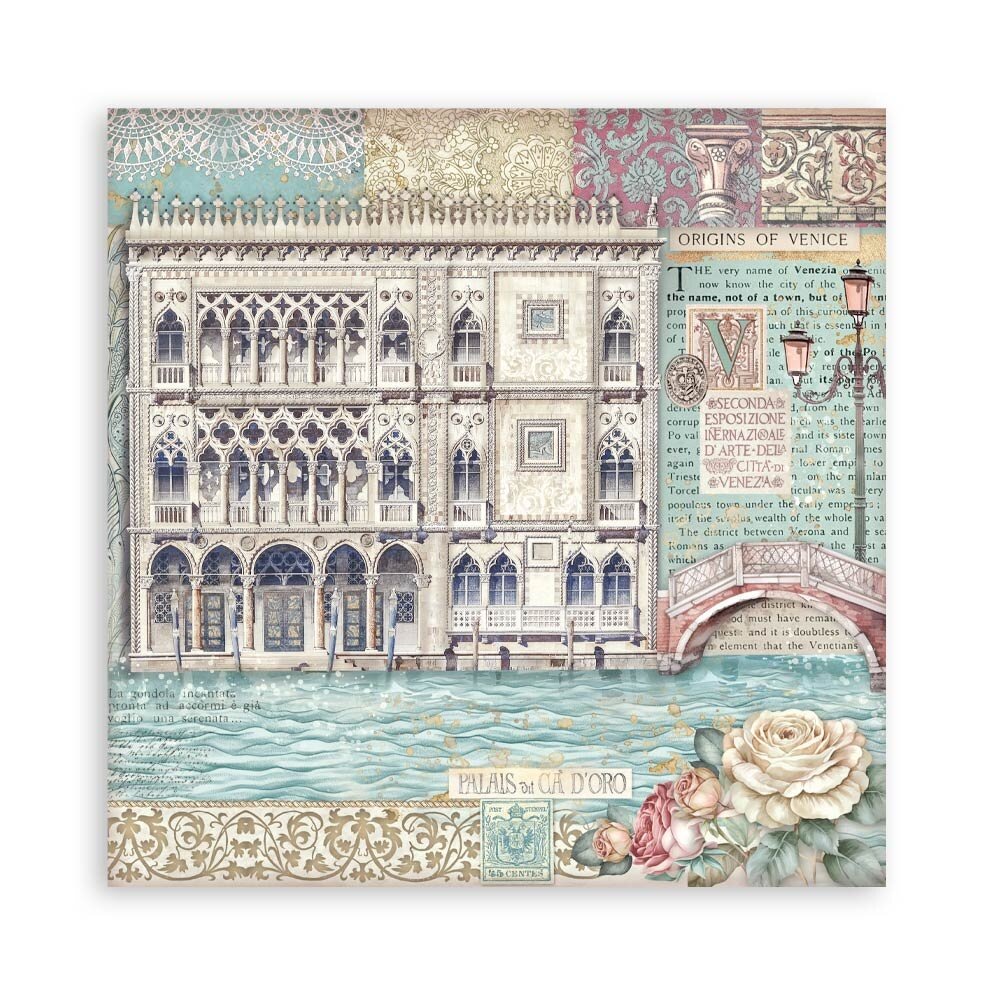 Stamperia Venice City of Art 12x12 Inch Single Face Paper Pack (SBBXLB26) Stamperia Venice City of Art 12x12 Inch Single Face Paper Pack (SBBXLB26)