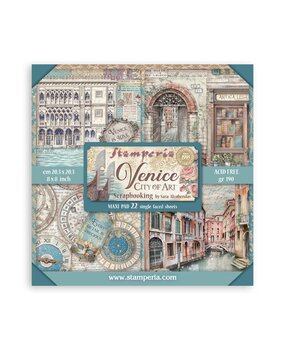 Stamperia Venice City of Art 8x8 Inch Single Face Paper Pack (SBBSXB14)