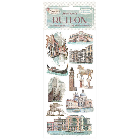 Stamperia Venice City of Art Rub-On 4x8,5 Inch Monuments (DFLRB170) Stamperia Venice City of Art Rub-On 4x8,5 Inch Monuments (DFLRB170)