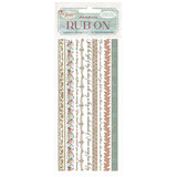 Stamperia Venice City of Art Rub-On 4x8,5 Inch Stripes (DFLRB171)