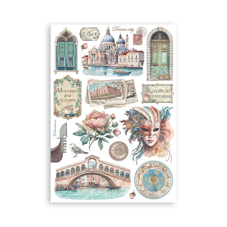 Stamperia Venice City of Art A5 Washi Pad (SBW21) Stamperia Venice City of Art A5 Washi Pad (SBW21)