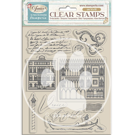 Stamperia Venice City of Art Clear Stamp Elements (WTK222) Stamperia Venice City of Art Clear Stamp Elements (WTK222)