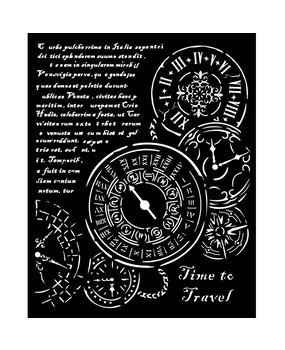 Stamperia Venice City of Art Thick Stencil 20x25cm Time to Travel (KSTD182) Stamperia Venice City of Art Thick Stencil 20x25cm Time to Travel (KSTD182)
