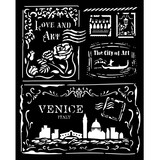 Stamperia Venice City of Art Thick Stencil 20x25cm Cards (KSTD183)