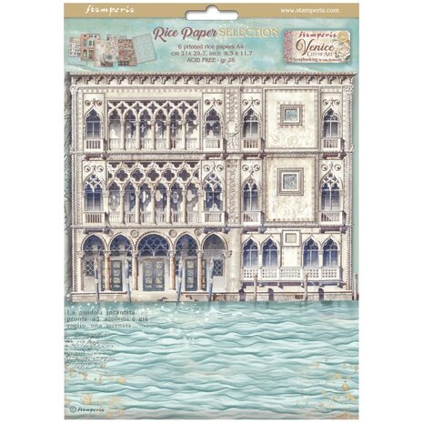 Stamperia Venice City of Art A4 Rice Paper Selection (DFSA4XVN) Stamperia Venice City of Art A4 Rice Paper Selection (DFSA4XVN)