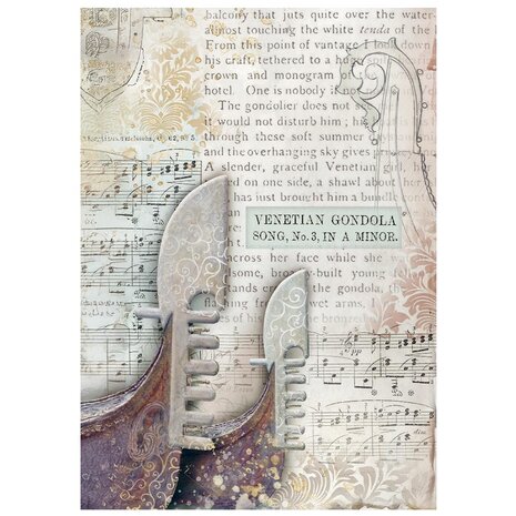 Stamperia Venice City of Art A6 Rice Paper Backgrounds (DFSAK6042) Stamperia Venice City of Art A6 Rice Paper Backgrounds (DFSAK6042)