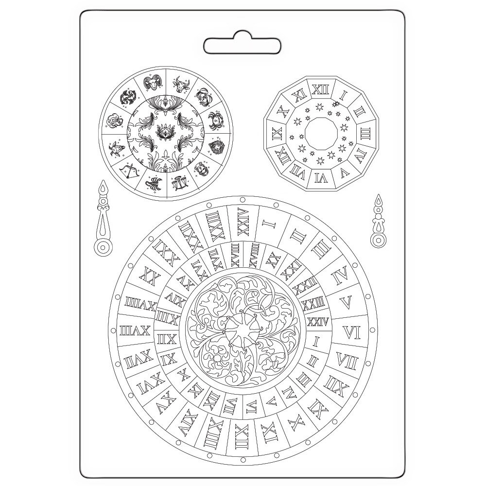 Stamperia Venice City of Art A5 Soft Mould Clocks (K3PTA5673) Stamperia Venice City of Art A5 Soft Mould Clocks (K3PTA5673)