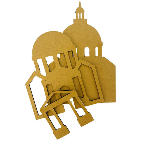 Stamperia Venice City of Art MDF Crafty Shapes Blanks Basilica (KLSM55)
