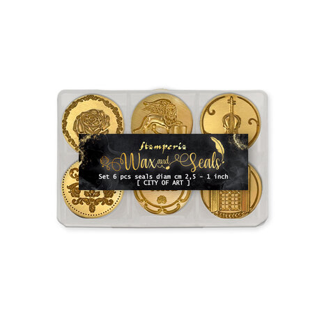 Stamperia Venice City of Art Set of 6 Seals (WAXSL08) Stamperia Venice City of Art Set of 6 Seals (WAXSL08)