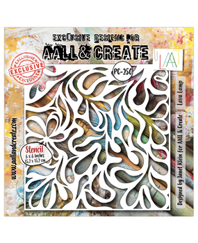 AALL and Create Masking Stencil 6x6 Inch Lava Lamp (AALL-PC-250) AALL and Create Masking Stencil 6x6 Inch Lava Lamp (AALL-PC-250)