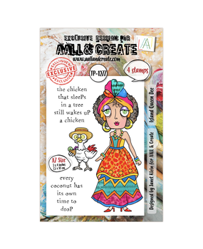 AALL and Create Clear Stamp Set A7 Island Queen Dee (AALL-TP-1277)