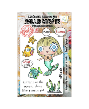 AALL and Create Clear Stamp Set A7 Emily's Splash (AALL-TP-1280)