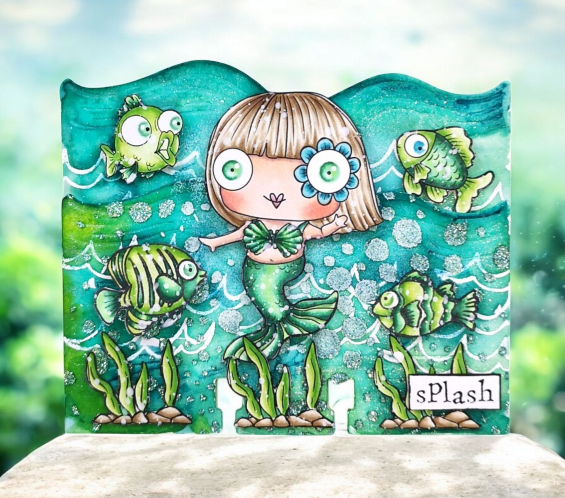 AALL and Create Clear Stamp Set A7 Emily's Splash (AALL-TP-1280)