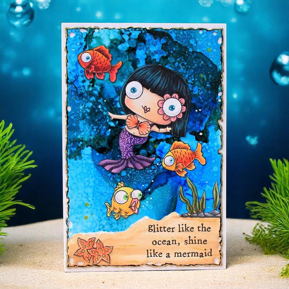 AALL and Create Clear Stamp Set A7 Emily's Splash (AALL-TP-1280)