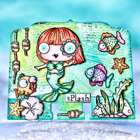 AALL and Create Clear Stamp Set A7 Emily's Splash (AALL-TP-1280)