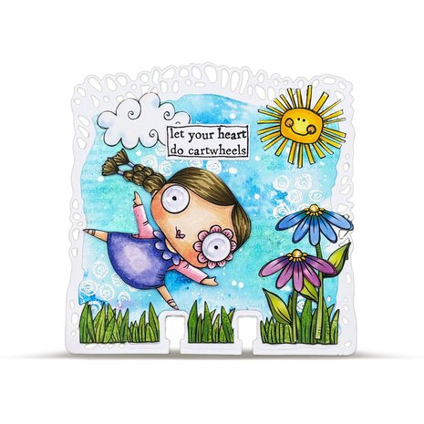 AALL and Create Clear Stamp Set A7 Cartwheel Hearts (AALL-TP-1281) AALL and Create Clear Stamp Set A7 Cartwheel Hearts (AALL-TP-1281)