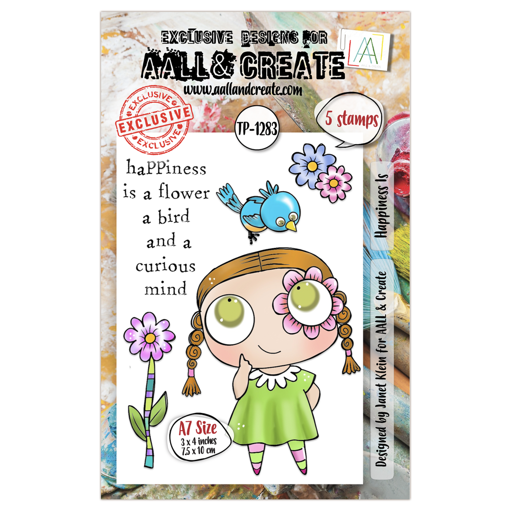 AALL and Create Clear Stamp Set A7 Happiness Is (AALL-TP-1283) AALL and Create Clear Stamp Set A7 Happiness Is (AALL-TP-1283)