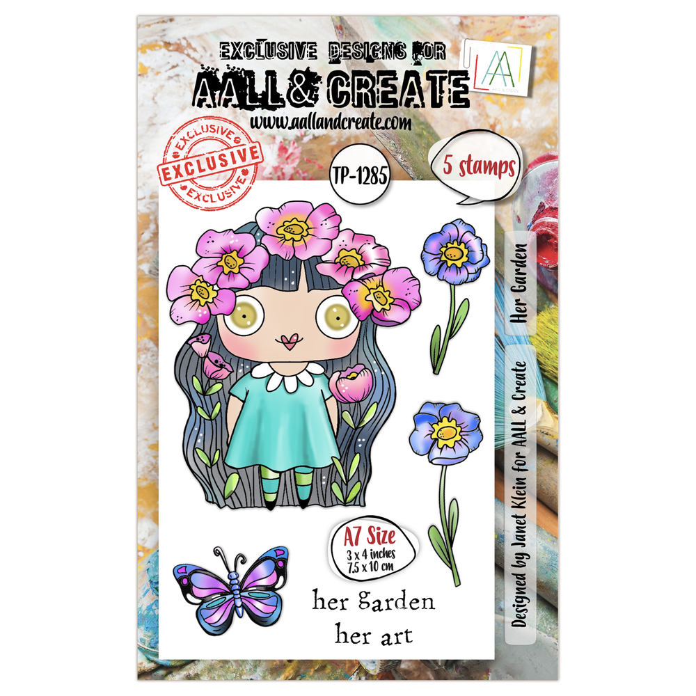 AALL and Create Clear Stamp Set A7 Her Garden (AALL-TP-1285) AALL and Create Clear Stamp Set A7 Her Garden (AALL-TP-1285)