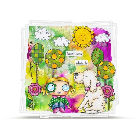 AALL and Create Clear Stamp Set A7 Pawsitively Perfect (AALL-TP-1286)