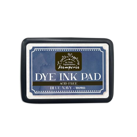 Stamperia Create Happiness Dye Ink Pad Blue Navy (WKPR03) Stamperia Create Happiness Dye Ink Pad Blue Navy (WKPR03)