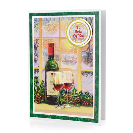 Katy Sue 3D Die-Cut Decoupage Holly & Wine (11-DCD615) Katy Sue 3D Die-Cut Decoupage Holly & Wine (11-DCD615)