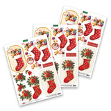 Katy Sue 3D Die-Cut Decoupage Christmas Stockings (11-DCD729)