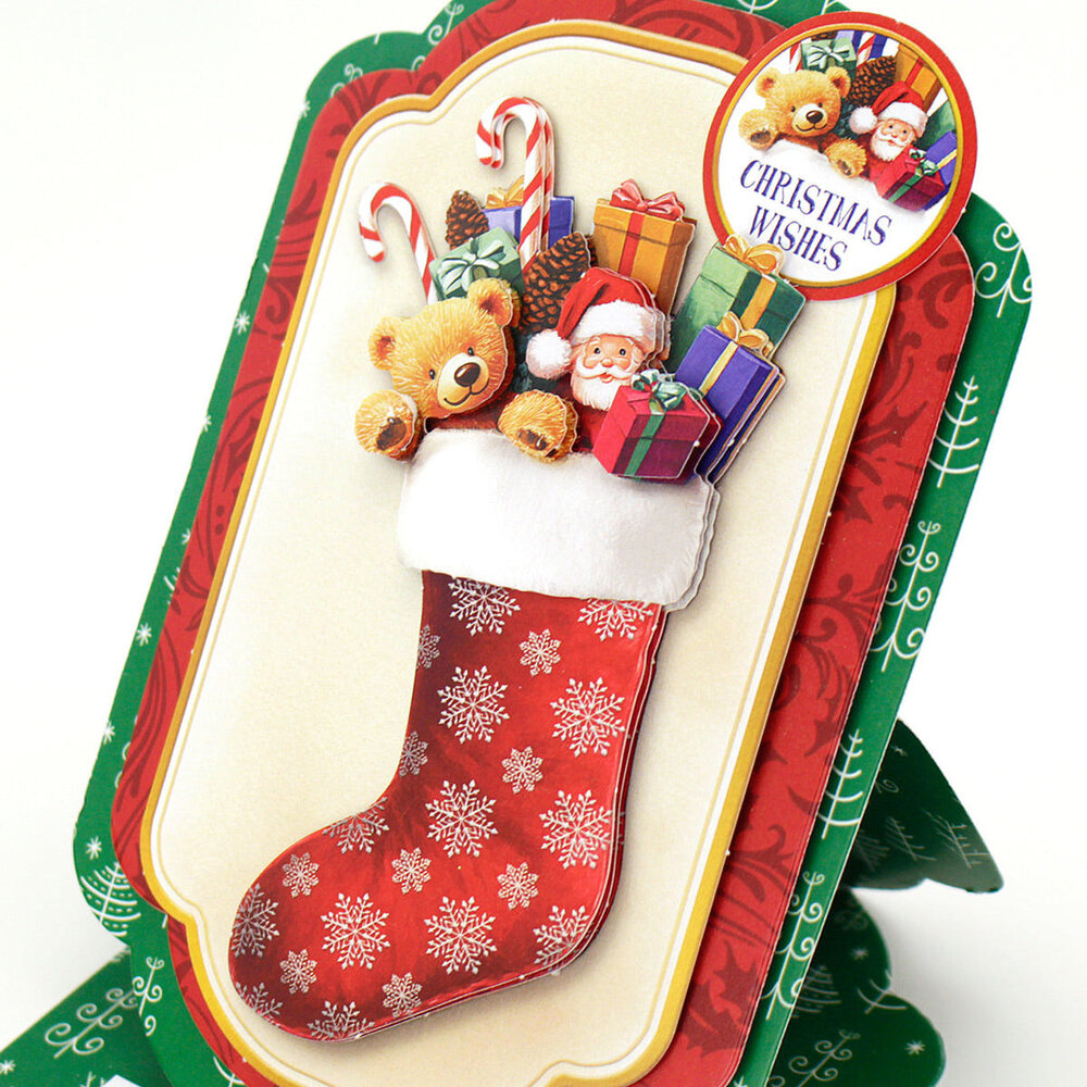 Katy Sue 3D Die-Cut Decoupage Christmas Stockings (11-DCD729)