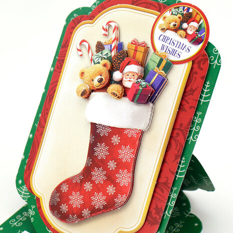 Katy Sue 3D Die-Cut Decoupage Christmas Stockings (11-DCD729)