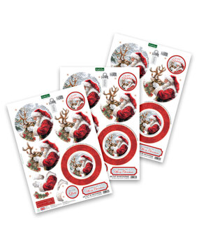 Katy Sue 3D Die-Cut Decoupage Reindeer Kisses Bauble (11-DCD732) Katy Sue 3D Die-Cut Decoupage Reindeer Kisses Bauble (11-DCD732)