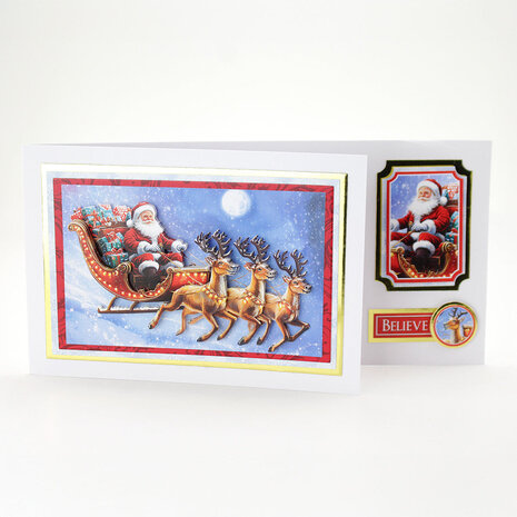Katy Sue 3D Die-Cut Decoupage Santa in the Sky (11-DCD733)