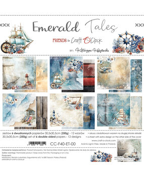 Craft O'Clock Emerald Tales 12x12 Inch Paper Set (CC-F40-ET-00)