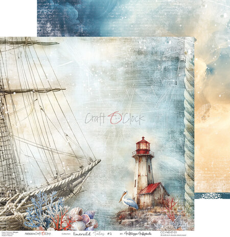 Craft O'Clock Emerald Tales 12x12 Inch Paper Set (CC-F40-ET-00)
