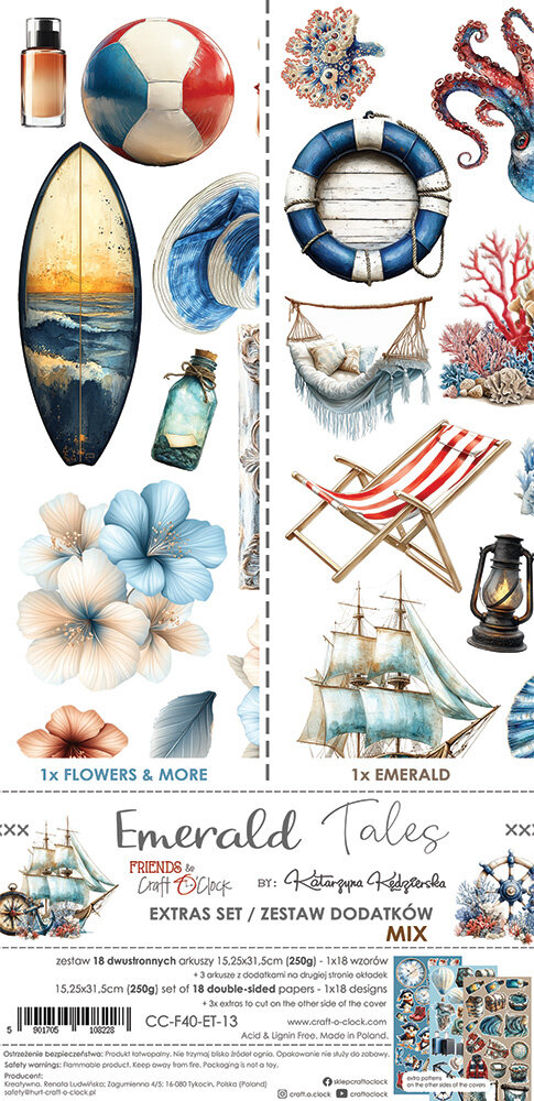 Craft O'Clock Emerald Tales Extras Set Mix (CC-F40-ET-13) Craft O'Clock Emerald Tales Extras Set Mix (CC-F40-ET-13)