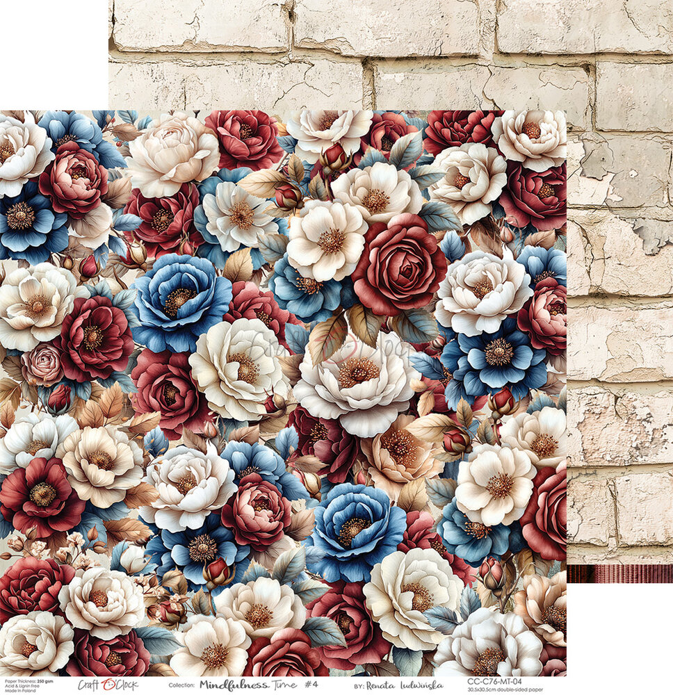 Craft O'Clock Mindfulness Time 12x12 Inch Paper Set (CC-C76-MT-00)