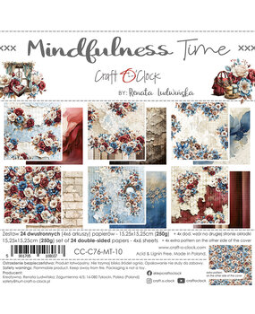 Craft O'Clock Mindfulness Time 6x6 Inch Paper Set (CC-C76-MT-10) Craft O'Clock Mindfulness Time 6x6 Inch Paper Set (CC-C76-MT-10)
